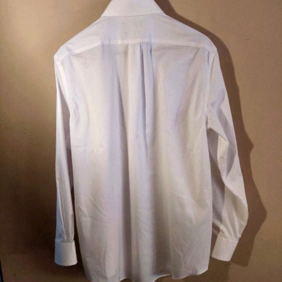 Ralph Lauren Black Label regular fit white cotton stretch dress shirt. Large - Picture 4 of 16